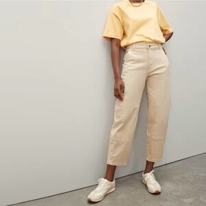 Everlane's The Utility Barrel Pant Stone Beige Neutral Women’s Size 2 Trendy